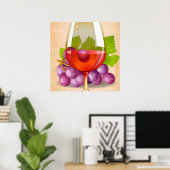 Roter Wein Poster (Heimbüro)