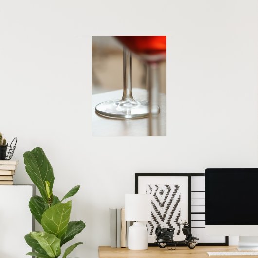 Roter Wein. Poster (Heimbüro)