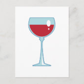 ROTER WEIN POSTKARTE (Vorderseite)