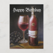 Roter Wein Postkarte (Vorderseite)