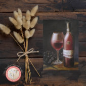 Roter Wein Postkarte