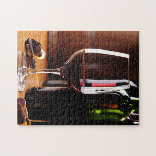 Roter Wein Puzzle (Horizontal)