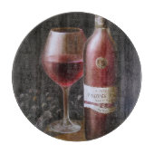 Roter Wein Schneidebrett (Vorderseite)