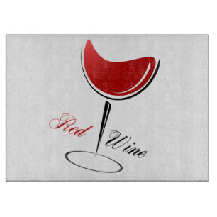 Roter Wein Schneidebrett