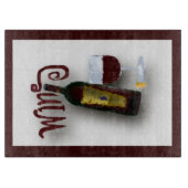 Roter Wein Schneidebrett (Vorderseite)