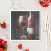 Roter Wein Serviette (Beispiel)