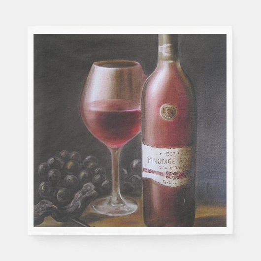 Roter Wein Serviette (Vorderseite)