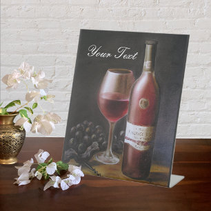 Roter Wein Sockelschild