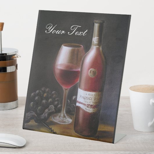 Roter Wein Sockelschild (In Situ)