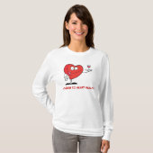 Roter Wein Toast to Heart Health T-Shirt (Vorne ganz)