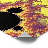 Roter Wein und Custard Poster (Ecke)