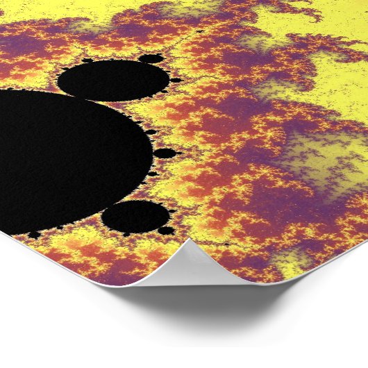 Roter Wein und Custard Poster (Ecke)