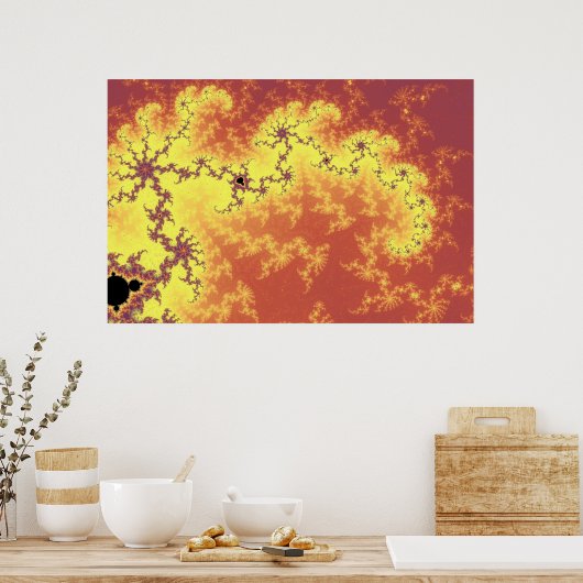 Roter Wein und Custard Poster (Küche)