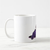 Roter Wein und Lila Trauben Kaffeetasse (Links)