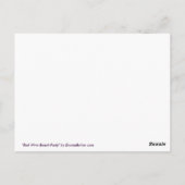 Roter Wein und Party des Käses Postkarte (Rückseite)