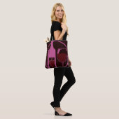 Roter Wein und Trauben Tasche (Am Model)