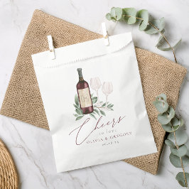 Roter Wein Wasserfarbe Botanische Feiern zur Liebe Geschenktütchen