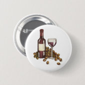 Roter Wein Weinverkostung Trauben Merlot Shiraz We Button (Vorne & Hinten)