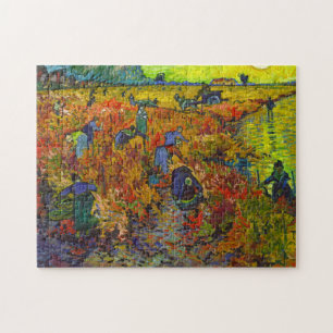 Roter Weinberg in Arles, 1888 von Vincent van Gogh Puzzle