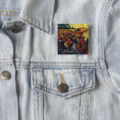 Roter Weinberg, Van Gogh, 1888 Button (Beispiel)