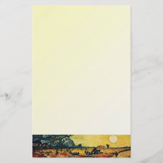 Roter Weinberg, Vincent van Gogh Briefpapier (Vorderseite)