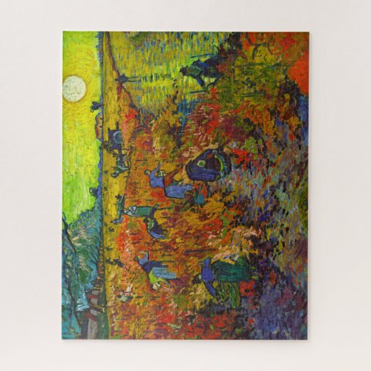 Roter Weingarten in Arles von Vincent van Gogh Puzzle (Vertikal)