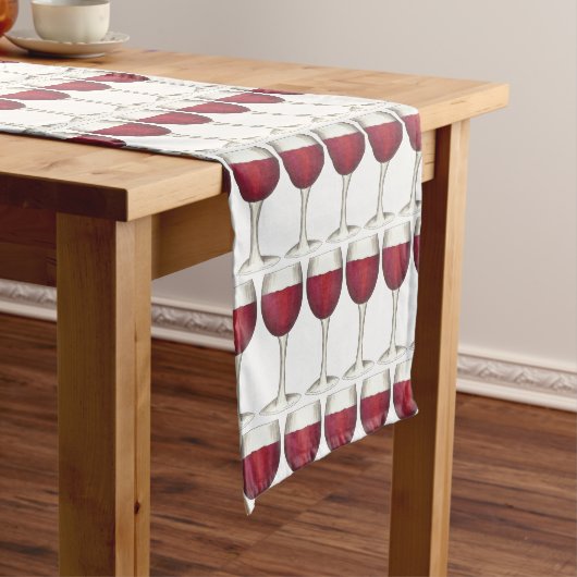 Roter Weinkeller Weinkeller Weinkultur und Erde Kurzer Tischläufer (Beispiel)