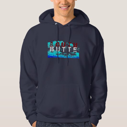 Roter, weißer, blauer GebirgsHoodie Hoodie (Vorderseite)