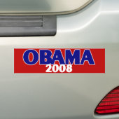 Roter, weißer, blauer Obama 2008 Autoaufkleber (Auf Auto)