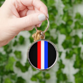 Roter weißer blauer Tri Schlüsselanhänger (Hand)