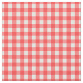 Roter weißer Gingham-klassisches Karo-Muster Stoff (Nahaufnahme)