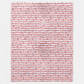 Roter Weißer Glitzer Blaue Stars Streifen Fleecedecke (Vorderseite)