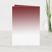 Roter Weißer Goldener Inspirierender Weihnachtsbau Karte (Rückseite)