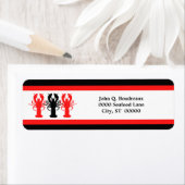 Roter Weißer Hummer Kräuterfisch Rücksendeadresse (Insitu)