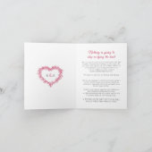 Roter, weißer Mistelwein Ankündigung (Innenseite)