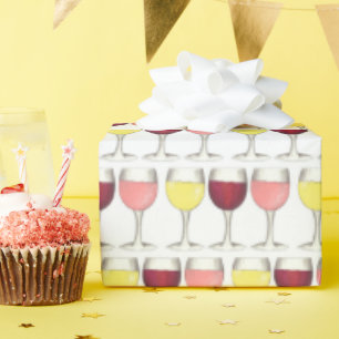 Roter Weißer Rosé Weinkeller Weinkultur und Erde Geschenkpapier