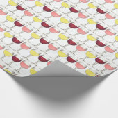 Roter Weißer Rosé Weinkeller Weinkultur und Erde Geschenkpapier (Ecke)