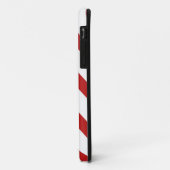 Roter weißer Sparren-Kasten Case-Mate iPhone Hülle (Hinten/Links)