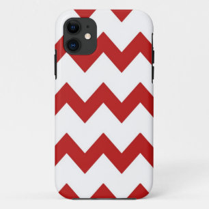 Roter weißer Sparren-Kasten iPhone 11 Hülle