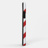 Roter weißer Sparren-Kasten Case-Mate iPhone Hülle (Hinten/Rechts)