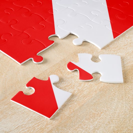 Roter weißer Streifen frustrierend Puzzle (Seite)