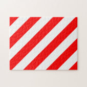 Roter weißer Streifen frustrierend Puzzle (Horizontal)