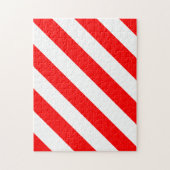 Roter weißer Streifen frustrierend Puzzle (Vertikal)