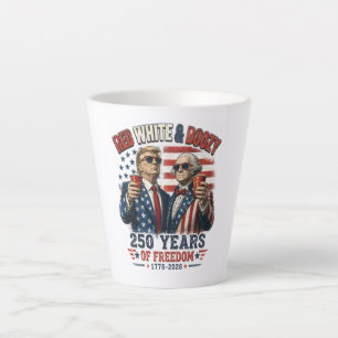 Roter Weißer Trinkender Trump George Washington 25 Milchtasse