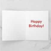 Roter weißer und blauer Baseballgewohnheit Karte (Innenseite)