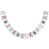 Roter Weißer und Blauer Eiscreme Bär Geburtstag Wimpelkette (Alle)