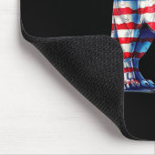 Roter weißer und blauer Löwe  Mousepad (Ecke)