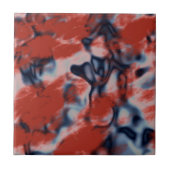 Roter weißer und blauer Marmor Fliese (Vorderseite)