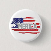 Roter weißer und blauer "Merica Knopf Button (Vorderseite)