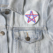 Roter, weißer und blauer Stern Button (Beispiel)